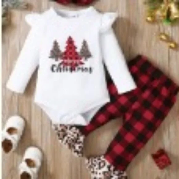 NEW 3pc Christmas Set - 6-9mos - Picture 3 of 5